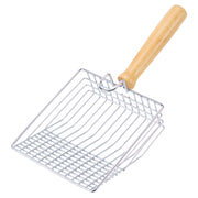 Ownpets Iron Metal Cat Litter Scoop, with Eucalyptus Wood Handle